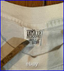 Vintage 1992 Frank Lloyd Writght Falling Water White Art T-shirt Single Stitch L
