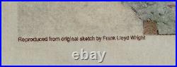 Vintage 1992 Frank Lloyd Writght Falling Water White Art T-shirt Single Stitch L