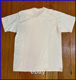 Vintage 1992 Frank Lloyd Writght Falling Water White Art T-shirt Single Stitch L