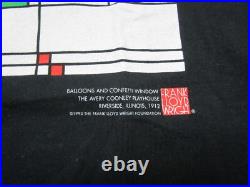 Vintage 1993 Balloons and Confetti Window Frank Lloyd Wright T-Shirt Sz (L) 90s