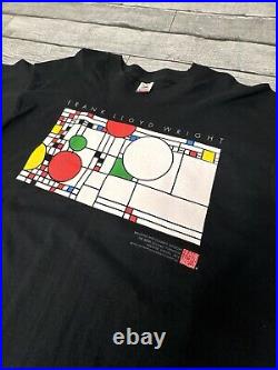 Vintage 1993 Balloons and Confetti Window Frank Lloyd Wright T-Shirt XL 90s