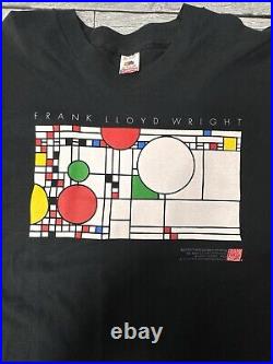 Vintage 1993 Balloons and Confetti Window Frank Lloyd Wright T-Shirt XL 90s