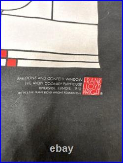 Vintage 1993 Balloons and Confetti Window Frank Lloyd Wright T-Shirt XL 90s