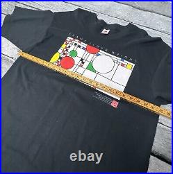 Vintage 1993 Balloons and Confetti Window Frank Lloyd Wright T-Shirt XL 90s
