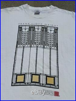 Vintage 1993 Frank Lloyd Wright Architecture Art T-Shirt Large