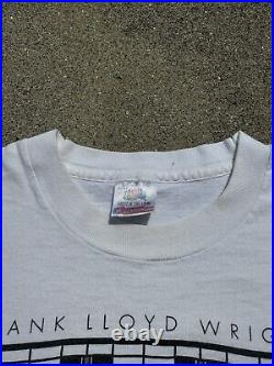 Vintage 1993 Frank Lloyd Wright Architecture Art T-Shirt Large