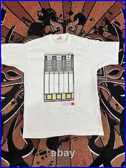 Vintage 1993 Frank Lloyd Wright Art Shirt Single Stitch Large RARE