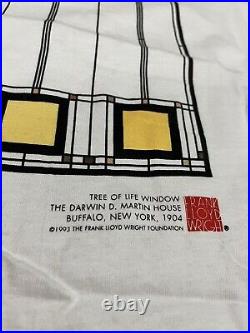 Vintage 1993 Frank Lloyd Wright Art Shirt Single Stitch Large RARE