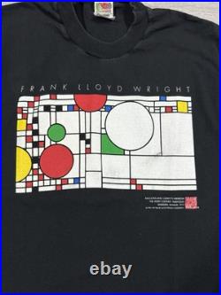 Vintage 1993 Frank Lloyd Wright Balloons And Confetti Art T-Shirt Large Casual