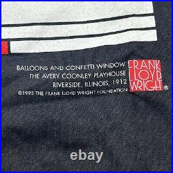 Vintage 1993 Frank Lloyd Wright Balloons & Confetti Window Art Shirt Size Large