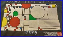 Vintage 1993 Frank Lloyd Wright Foundation Architecture Artist L Black Shirt