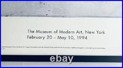 Vintage 1994 FRANK LLOYD WRIGHT MOMA New York Framed Exhibition Poster 40x19