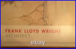 Vintage 1994 Frank Lloyd Wright Architect Fallingwater MOMA NY Exhibition Poster