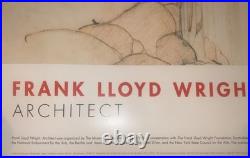 Vintage 1994 Frank Lloyd Wright Architect Fallingwater MOMA NY Exhibition Poster