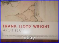 Vintage 1994 Frank Lloyd Wright Architect Fallingwater MOMA NY Exhibition Poster