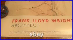 Vintage 1994 Frank Lloyd Wright Architect Fallingwater MOMA NY Exhibition Poster
