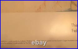 Vintage 1994 Frank Lloyd Wright Architect Fallingwater MOMA NY Exhibition Poster