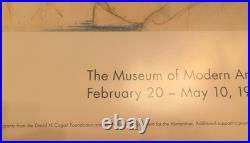 Vintage 1994 Frank Lloyd Wright Architect Fallingwater MOMA NY Exhibition Poster