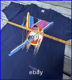 Vintage 1995 Frozen Spheres Frank Lloyd Wright T-Shirt XL 90s VTG Blue