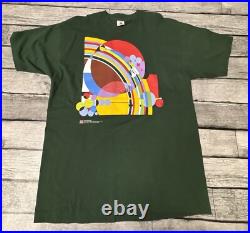 Vintage 1995 March balloons Frank Lloyd Wright T-Shirt XL 90s VTG Green