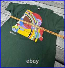 Vintage 1995 March balloons Frank Lloyd Wright T-Shirt XL 90s VTG Green