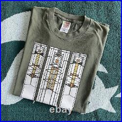 Vintage 1997 Frank Lloyd Wright Robbie House Window Designs Tee Shirt XL Chicago