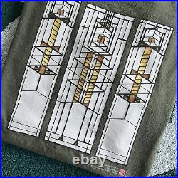 Vintage 1997 Frank Lloyd Wright Robbie House Window Designs Tee Shirt XL Chicago