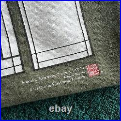 Vintage 1997 Frank Lloyd Wright Robbie House Window Designs Tee Shirt XL Chicago