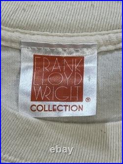 Vintage 2000s Frank Lloyd Wright Art Tshirt Size XL Cream