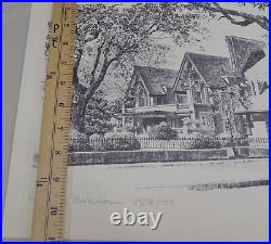 Vintage 4 Frank Lloyd Wright Joseph F. Hennessy Rendering Sketch Art Prints