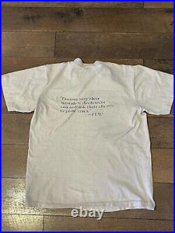 Vintage 80s Frank Lloyd Wright Single Stich Double Sided T Shirt Sz S