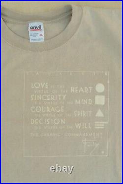Vintage 90's Taliesin Frank Lloyd Wright T-Shirt Anvil Tag Size XL MCM Organic