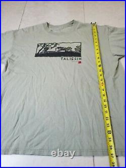 Vintage 90s FRANK LLOYD WRIGHT Tshirt TALIESIN School of ArchitectureSz L 1995