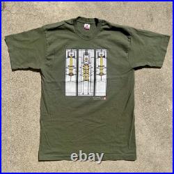 Vintage 90s Frank Lloyd Wright T Shirt 1997 Frederick Robie Window Design Art