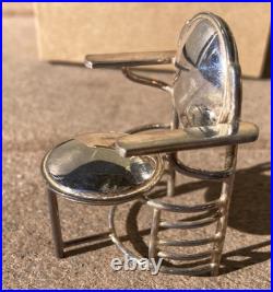 Vintage ACME Studio FRANK LLOYD WRIGHT Mini Sterling Silver Johnson Chair