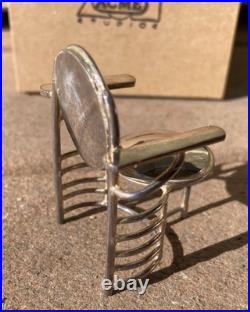 Vintage ACME Studio FRANK LLOYD WRIGHT Mini Sterling Silver Johnson Chair