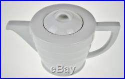 Vintage Art Deco Style Frank Lloyd Wright Guggenheim Spiral Porcelain Teapot