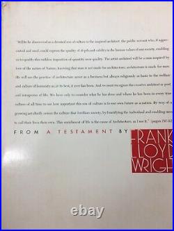Vintage Book 1957 A Testament by FRANK LLOYD WRIGHT