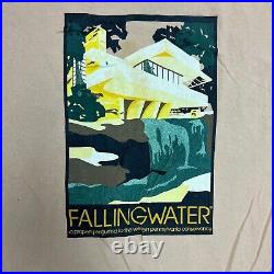Vintage Falling Water Shirt Mens XXL Beige 1990s Frank Lloyd Wright