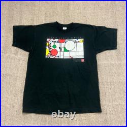 Vintage Frank LLoyd Wright Shirt Mens XL Black 90s Balloons And Confetti Window