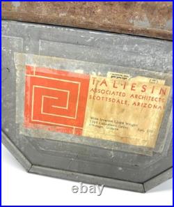 Vintage Frank Lloyd Wright 35mm Film Canister with Reel Taliesin West to Iovanna