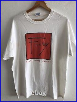 Vintage Frank Lloyd Wright Architect Museum Of Modern Art MoMa Tshirt Large NYC