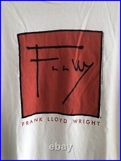 Vintage Frank Lloyd Wright Architect Museum Of Modern Art MoMa Tshirt Large NYC