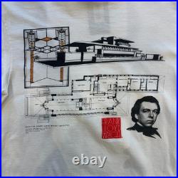 Vintage Frank Lloyd Wright Archives T-Shirt Sz Large