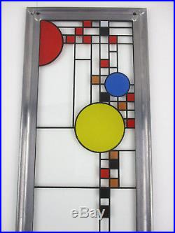 Vintage Frank Lloyd Wright Coonley Playhouse Window Design Suncatcher, Set of 2