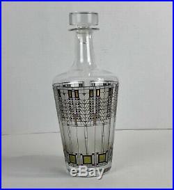 Vintage Frank Lloyd Wright Glass Decanter 1997 Omaggio A Mid Century Modern