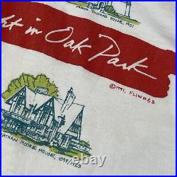 Vintage Frank Lloyd Wright In Oak Park 1991 T-shirt Architecture Art Tee