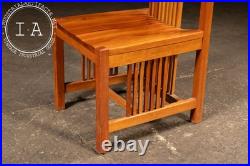Vintage Frank Lloyd Wright-Inspired High-Back Arts & Crafts Chair