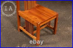 Vintage Frank Lloyd Wright-Inspired High-Back Arts & Crafts Chair