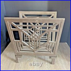 Vintage Frank Lloyd Wright Lake Geneva Tulip Window Magazine Rack